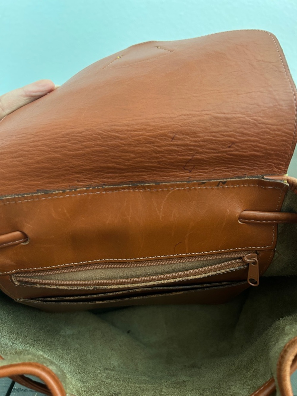 VINTAGE Dooney & Bourke All-Weather Leather classic backpack - Picture 12 of 13